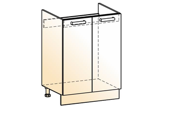 Яна Шкаф рабочий под мойку (2 двери глухие) 04.41