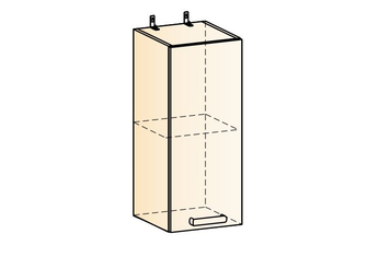 Яна Шкаф навесной (1 дверь глухая) 04.06