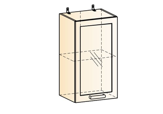 Яна Шкаф навесной (1 дверь рамочная) 04.08
